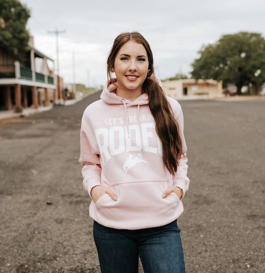 Let's Freakin' Rodeo Pink Hoodie
