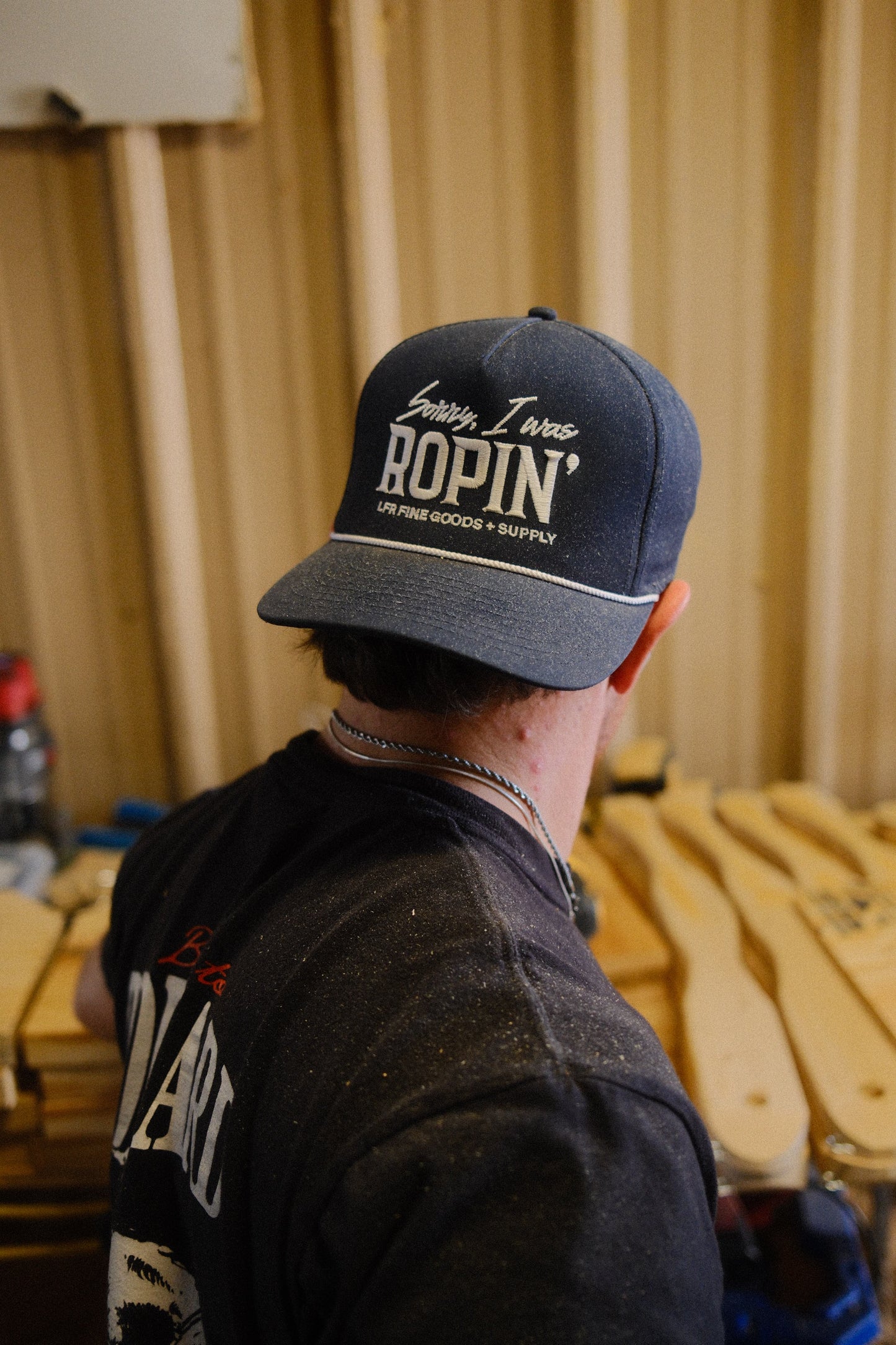Sorry I was Ropin' Navy Rope Cap