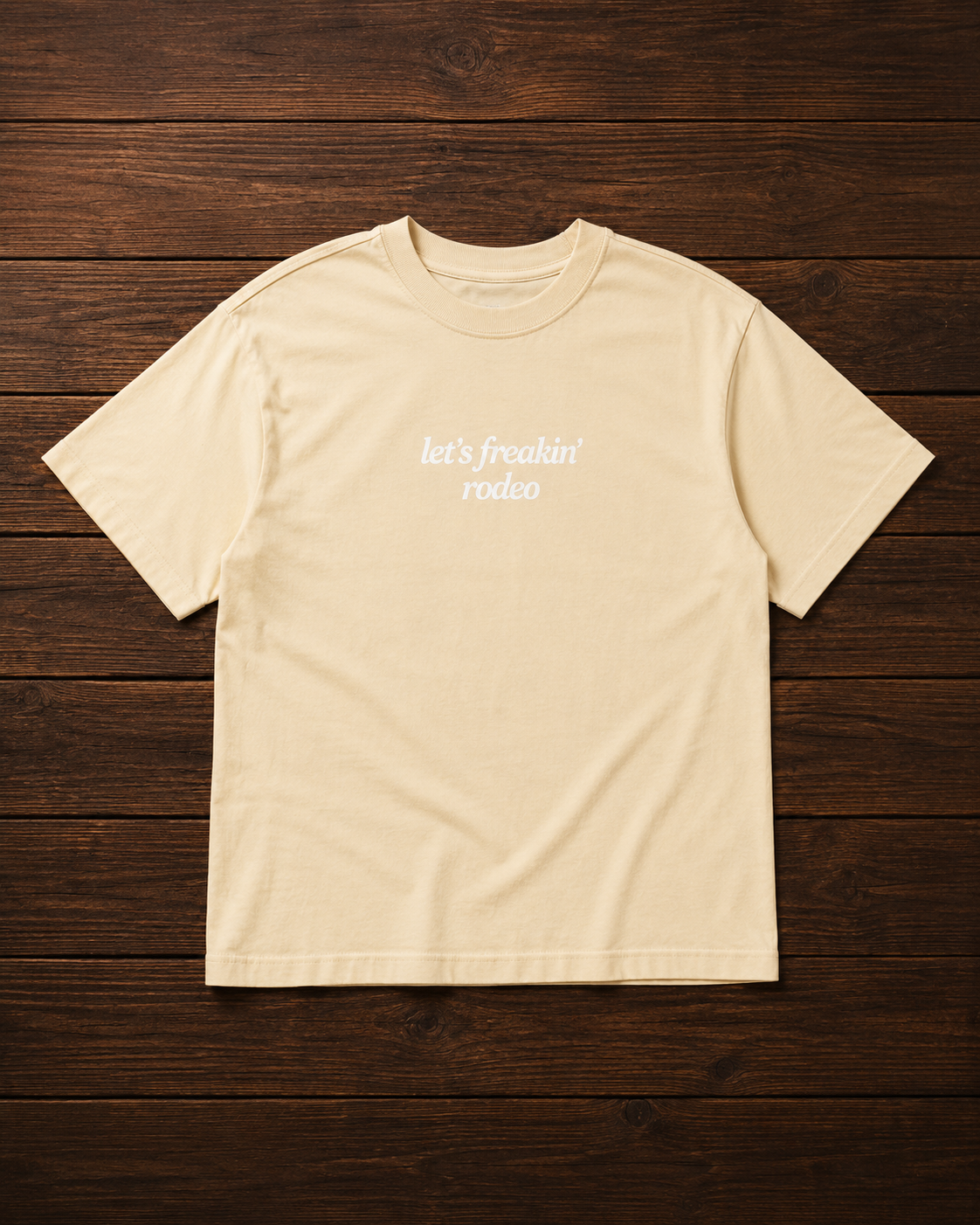 Boxy Minimal Womens Tee (Yellow)