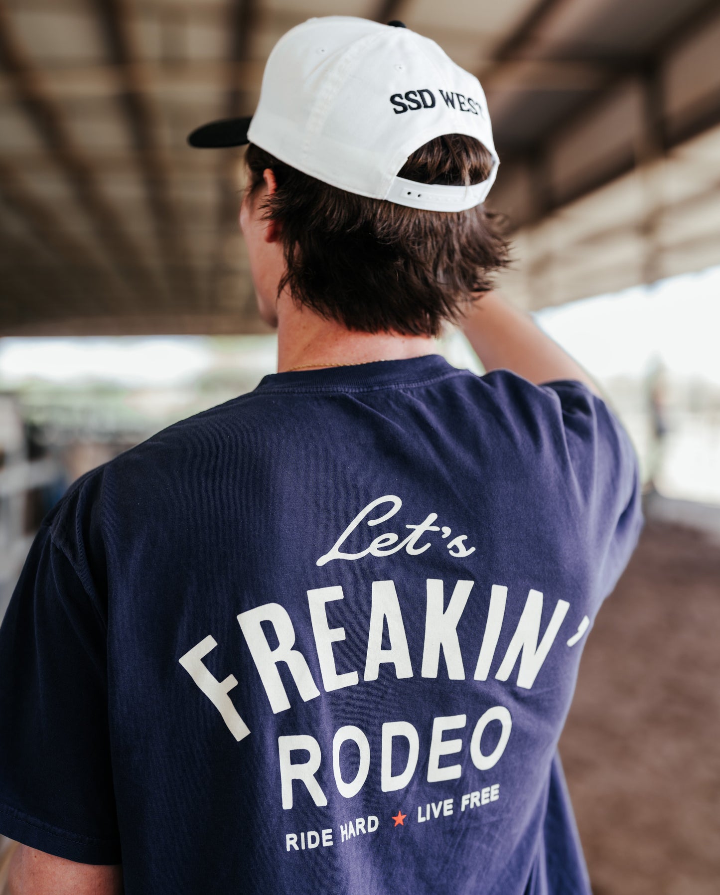 Navy "Let's Freakin Rodeo" Graphic Tee