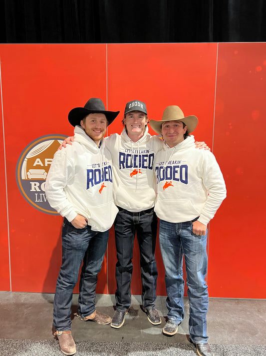 Let's Freakin' Rodeo White Hoodie