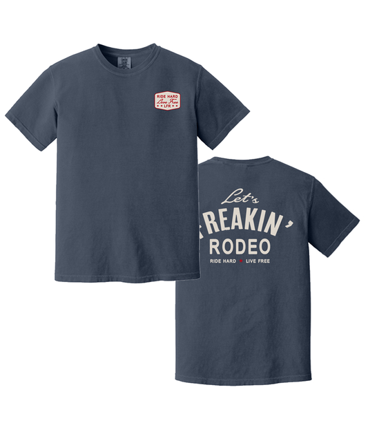 Navy "Let's Freakin Rodeo" Graphic Tee