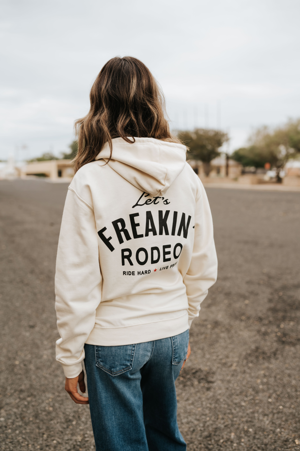 Let's Freakin' Rodeo Vanilla Hoodie