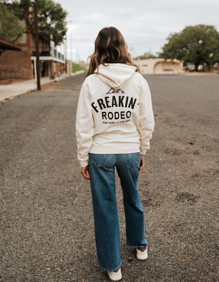 Let's Freakin' Rodeo Vanilla Hoodie