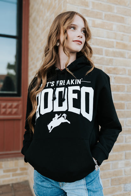 Let's Freakin' Rodeo Black Hoodie