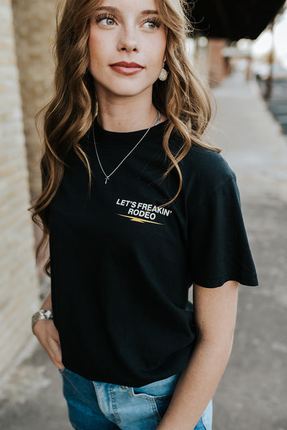 "The Weak Go Home" Western Tee Shirt | Black