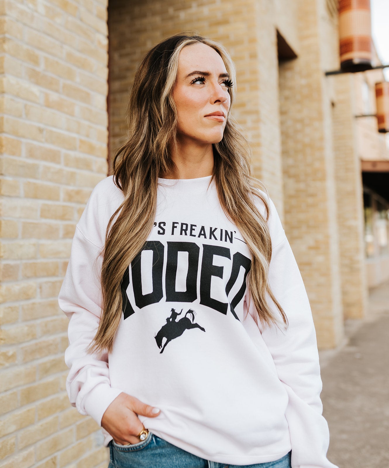 Women’s Rodeo Sweatshirt | Pink