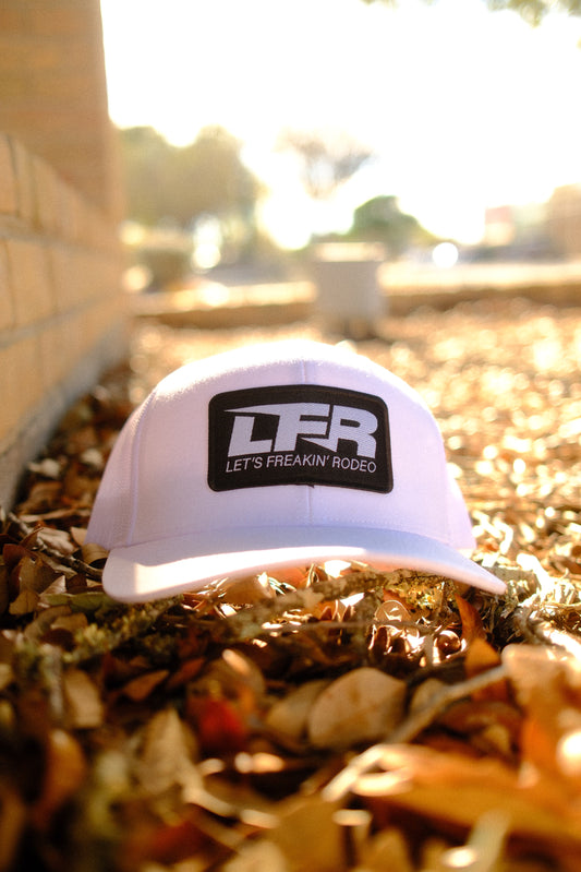 White LFR Lightning Patch Cap