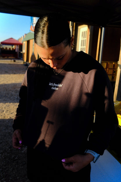 Charcoal Crop Crewneck