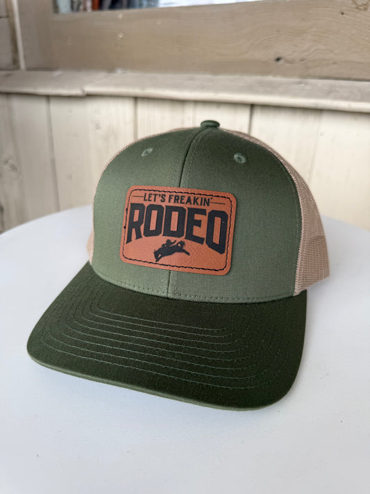 Classic Leather Patch Trucker Hat | Forest Green