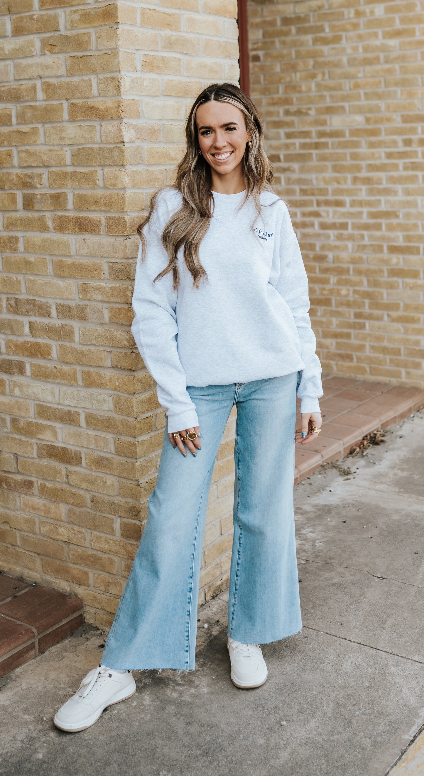 Heather Grey Pocket Logo Sweatshirt