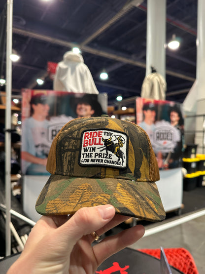 Ride the Bull, Win the Prize Cap