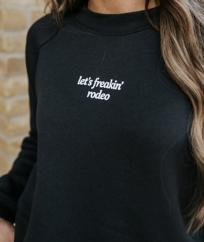 Charcoal Crop Crewneck