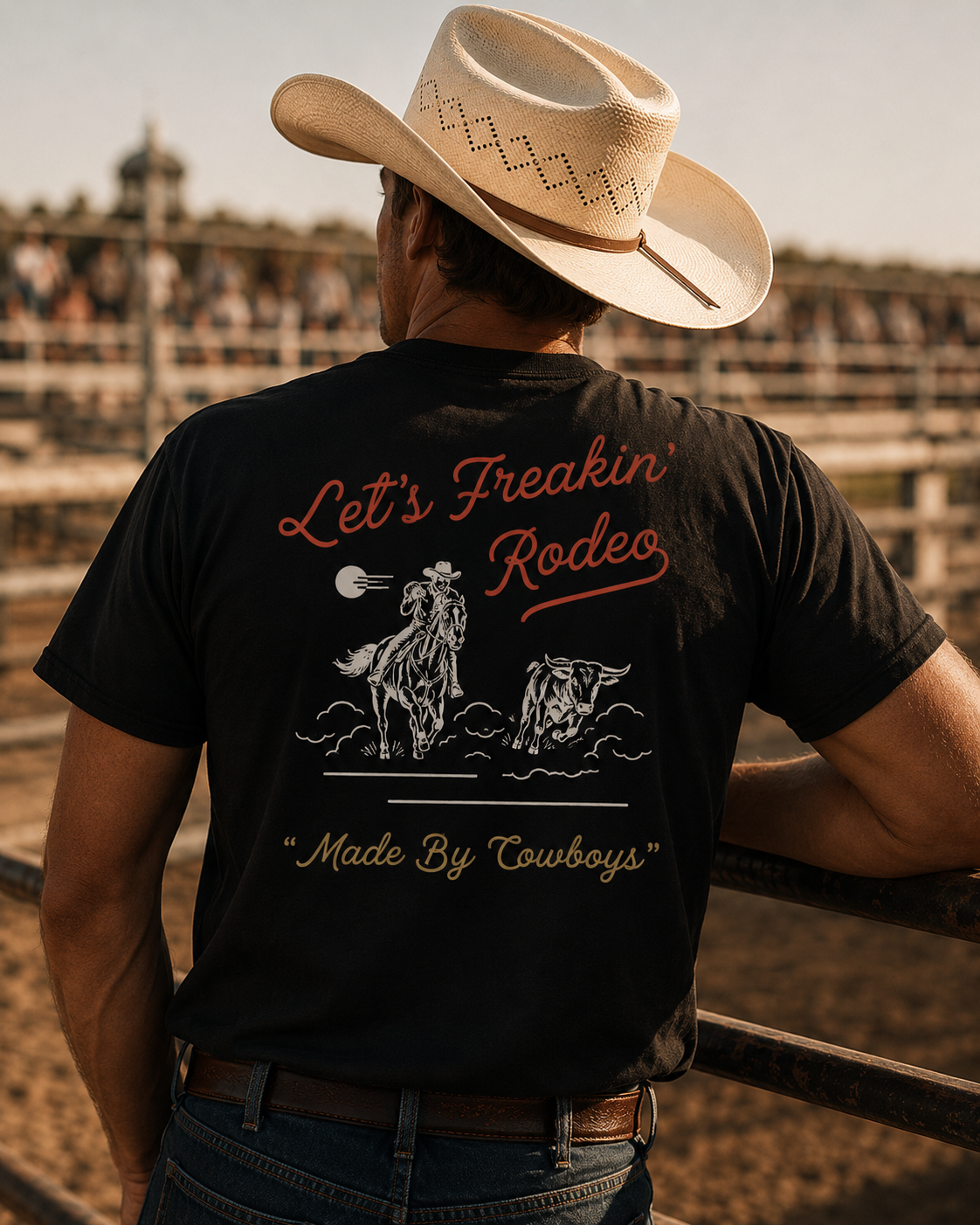 Steer Wrestling Tee