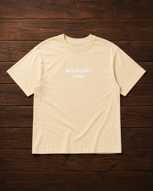 Boxy Minimal Womens Tee (Yellow)