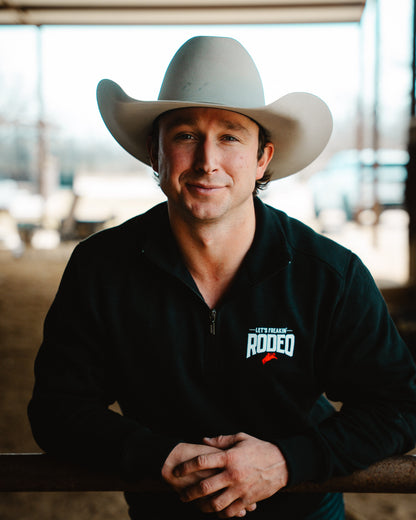 Let’s Freakin’ Rodeo Quarter Zip Pullover – Classic Western Performance Jacket