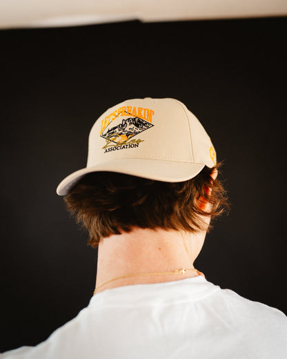 Khaki "Let's Freakin' Rodeo Association" Mountain Scene Cap