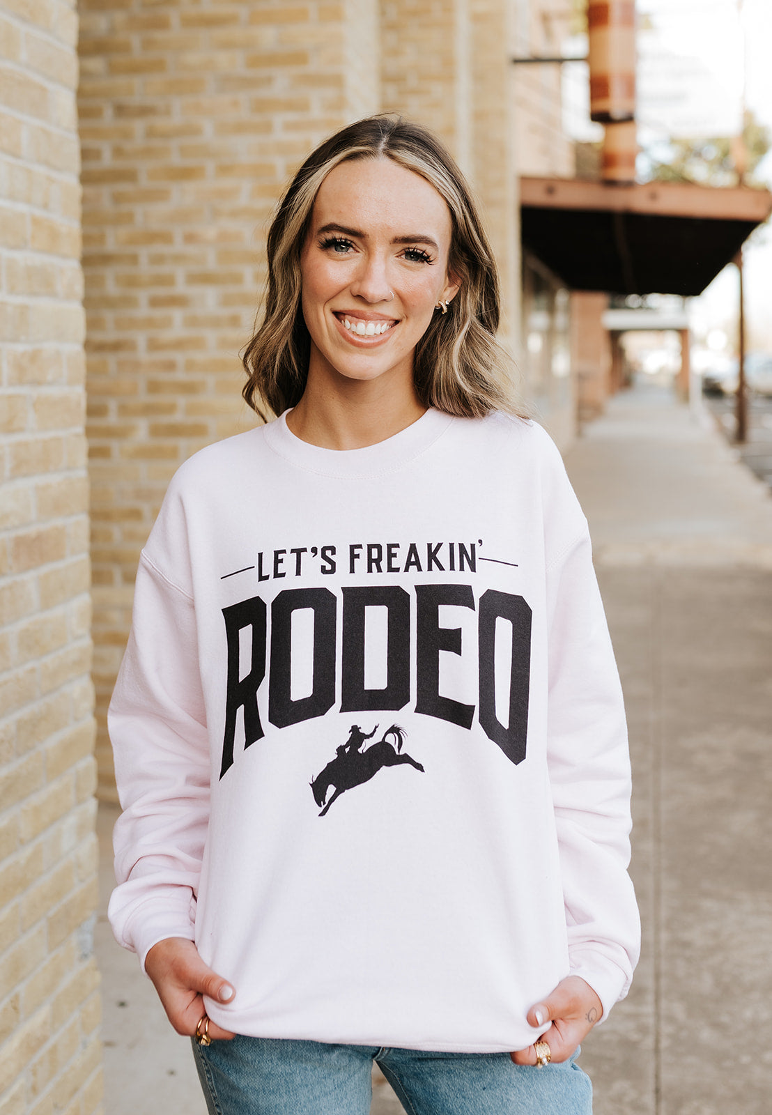 Women’s Rodeo Sweatshirt | Pink