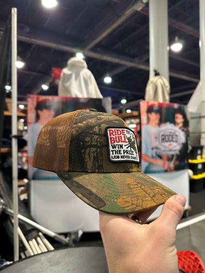 Ride the Bull, Win the Prize Cap