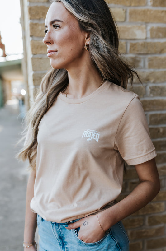 Khaki Simple Logo Tee