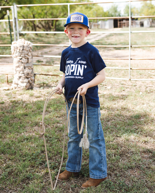 Kids Sorry I Was Roping Tee