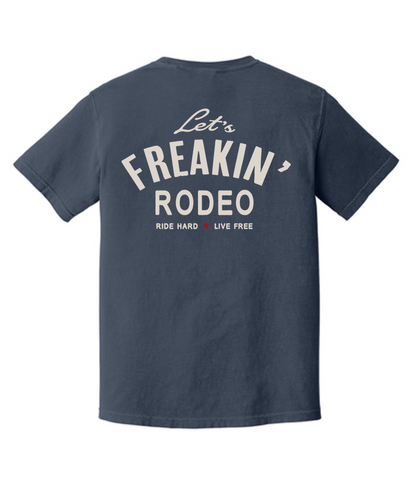 Navy "Let's Freakin Rodeo" Graphic Tee
