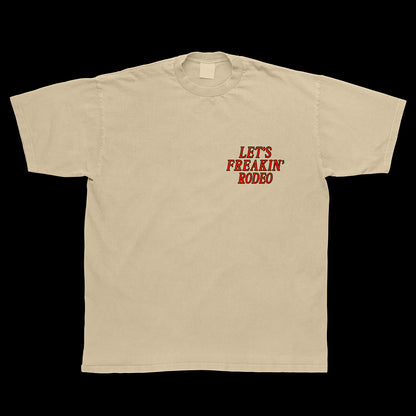 Cream "Let's Freakin' Rodeo" Bronc Graphic Tee