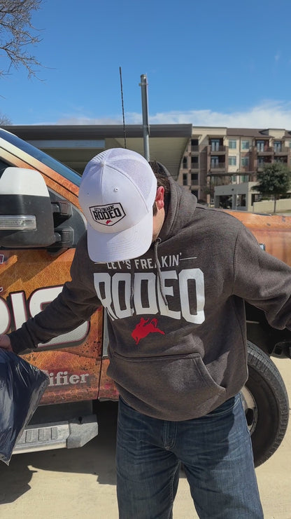 Let's Freakin' Rodeo Dark Grey Hoodie